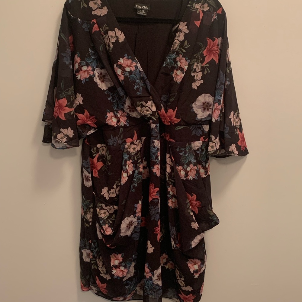 City Chic Floral Dress